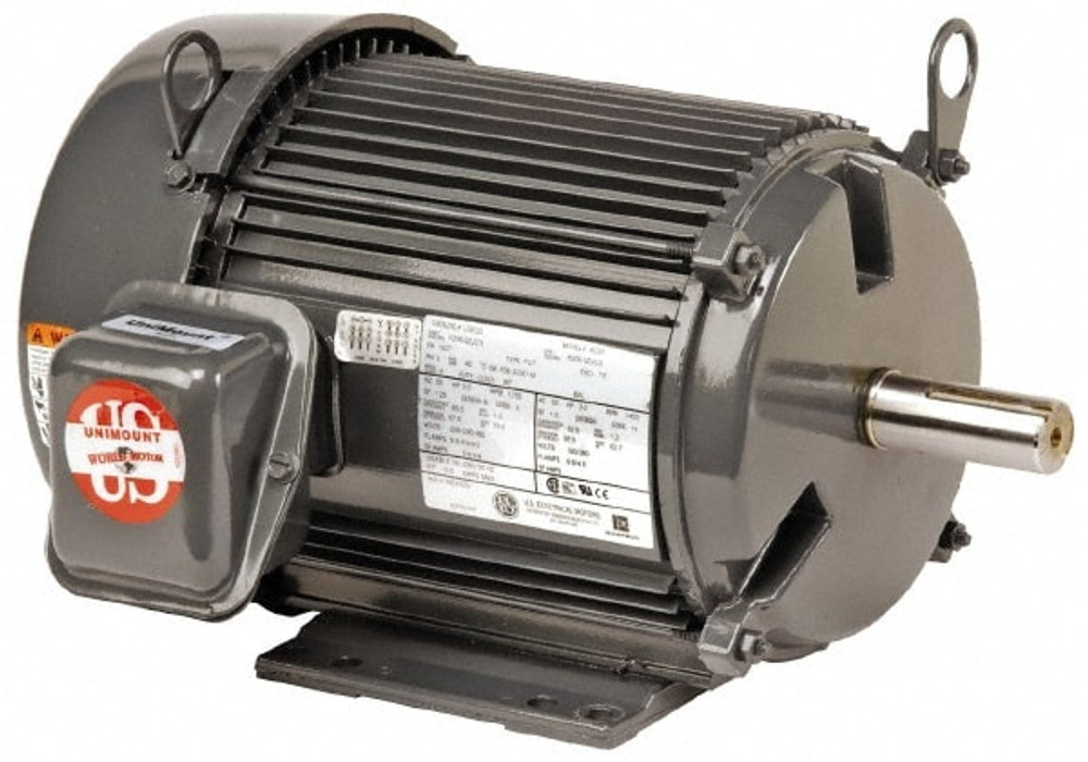 US Motors U7P2G Three Phase Premium Efficient AC Motor: TEFC Enclosure