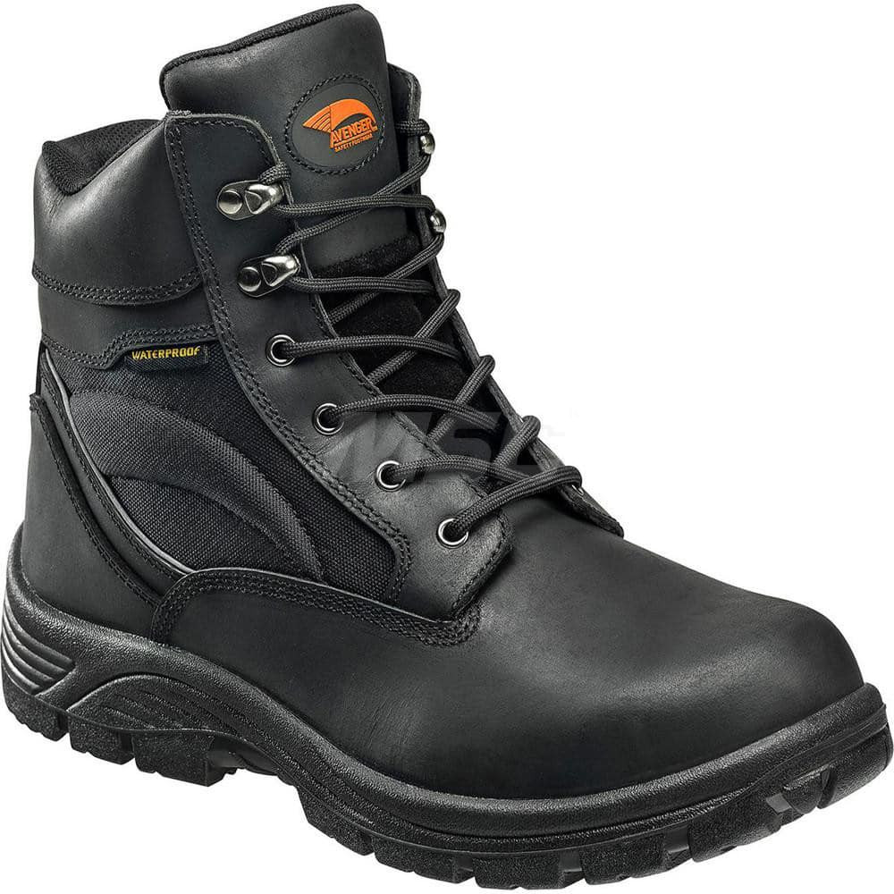 Footwear Specialities Int'l A7227-14W Work Boot: Size 14, 6" High, Leather, Steel & Safety Toe, Safety Toe
