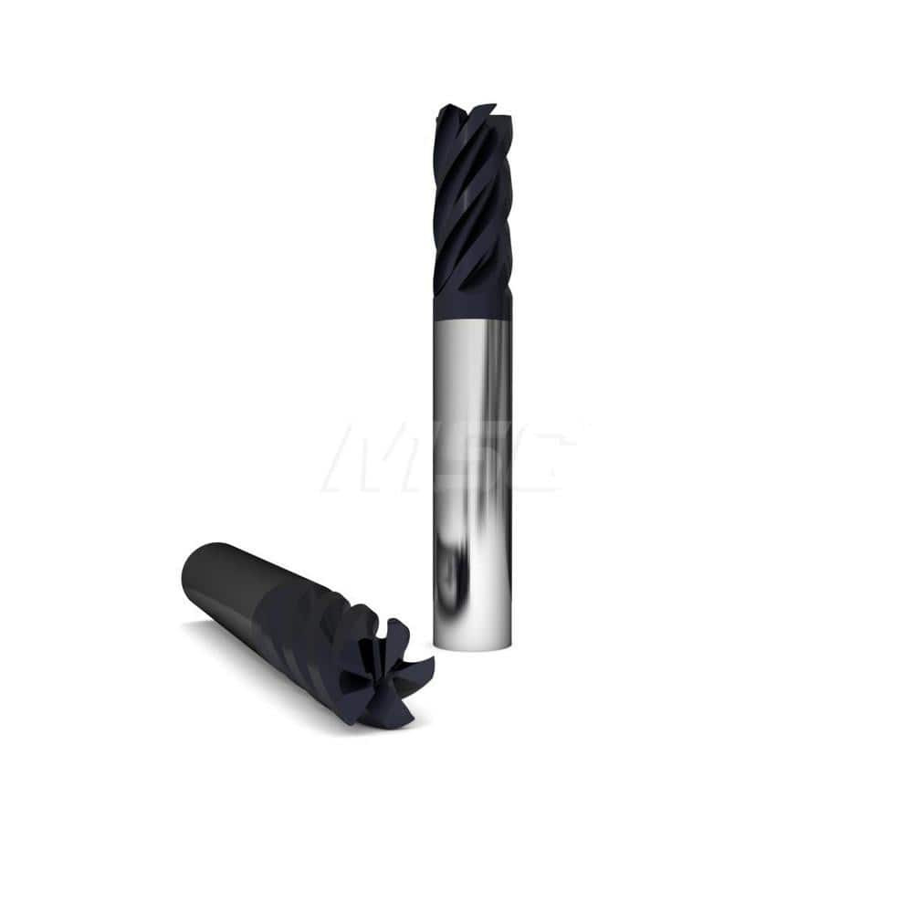 GWS 316465 Corner Radius End Mill: 1/2" Dia, 2" LOC, 0.06" Radius, 5 Flutes, Solid Carbide