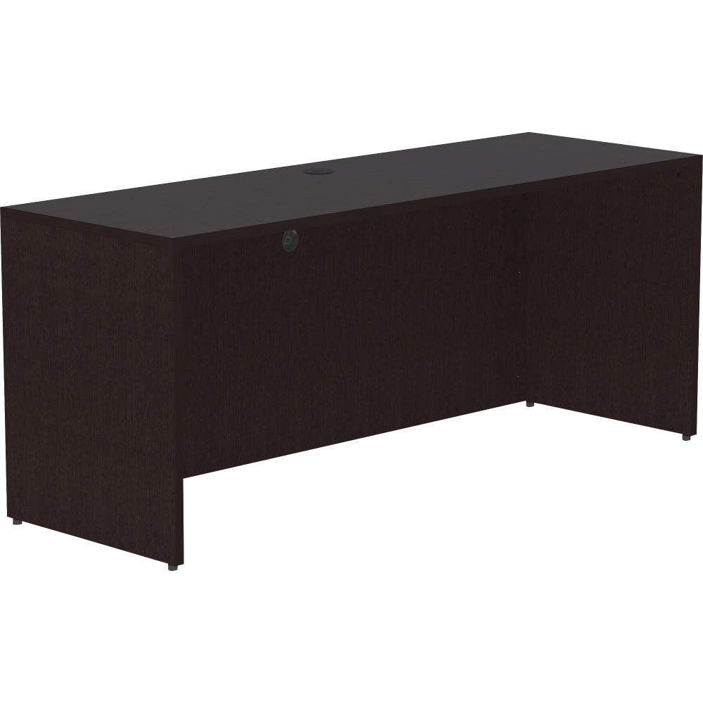 SP RICHARDS LLR18212 Lorell Essentials 72inW Credenza Computer Desk, Espresso