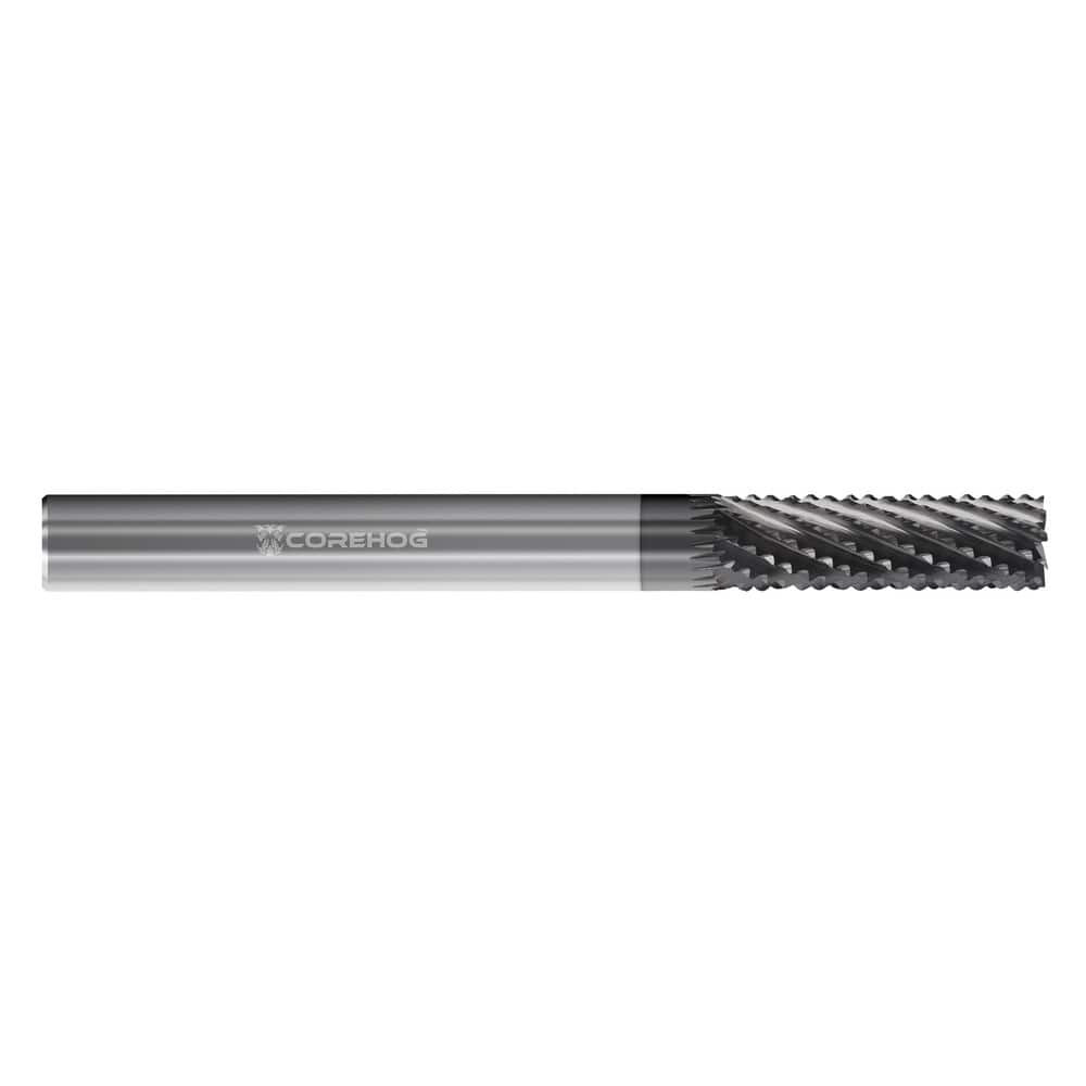 Corehog C36623 Square End Mill: 1/4" Dia, 1-1/4" LOC, 8 Flutes, Solid Carbide