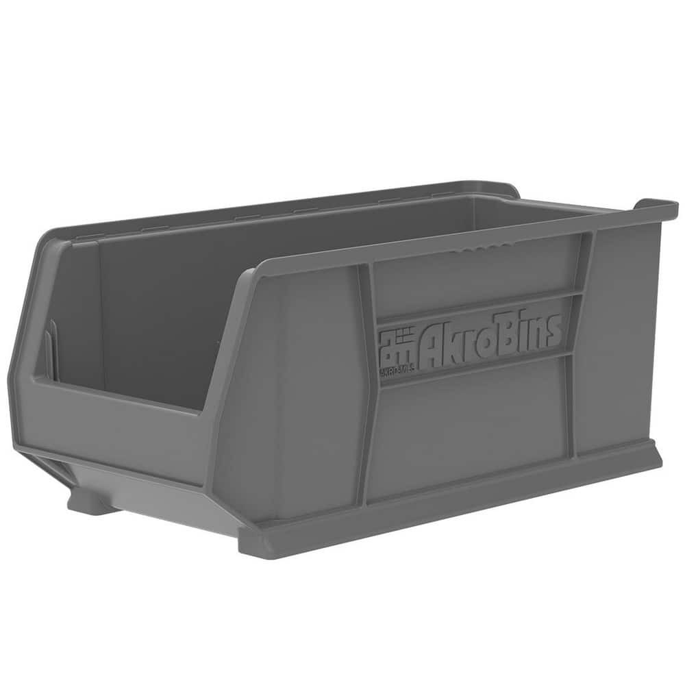 Akro-Mils 30287GREY Plastic Hopper Stacking Bin: Gray