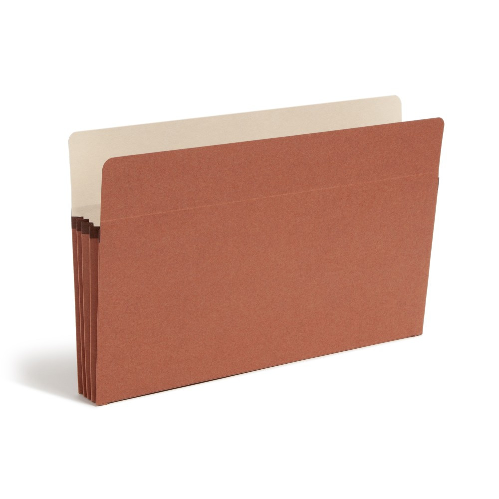 SMEAD MFG CO 1526E Smead Expanding File Pockets, 3 1/2in Expansion, 9 1/2in x 14 3/4in, 30% Recycled, Redrope, Pack Of 25