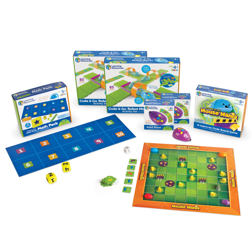 LEARNING RESOURCES, INC. Learning Resources LER2862  Code & Go Robot Mouse STEM Classroom Set