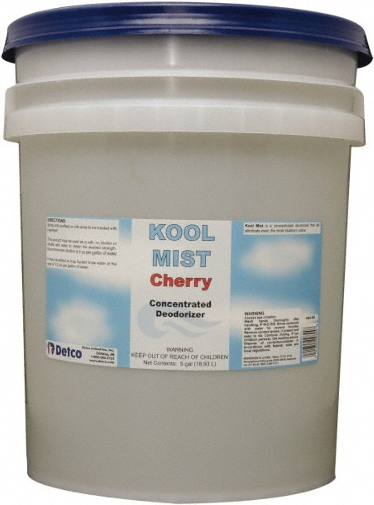 Detco 0984CH-005 Kool Mist - Cherry, 5 Gal Pail, Concentrated Deodorizer