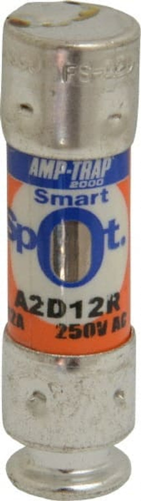 Ferraz Shawmut A2D12R Cylindrical Time Delay Fuse: RK1, 12 A, 51 mm OAL, 14 mm Dia