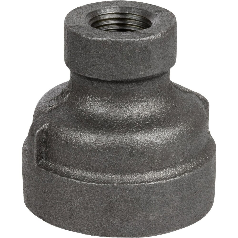 USA Industrials ZUSA-PF-20392 Black Pipe Fittings; Fitting Type: Reducing Coupling ; Fitting Size: 1" x 1/2" ; End Connections: NPT ; Material: Iron ; Classification: 300 ; Fitting Shape: Straight