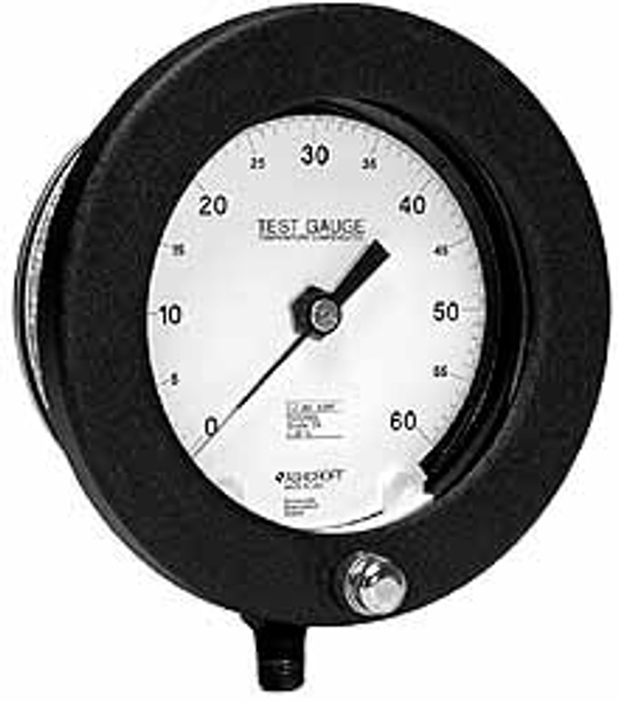 Ashcroft 92647 Pressure Gauge: 6" Dial, 0 to 300 psi, 1/4" Thread, NPT, Lower Mount