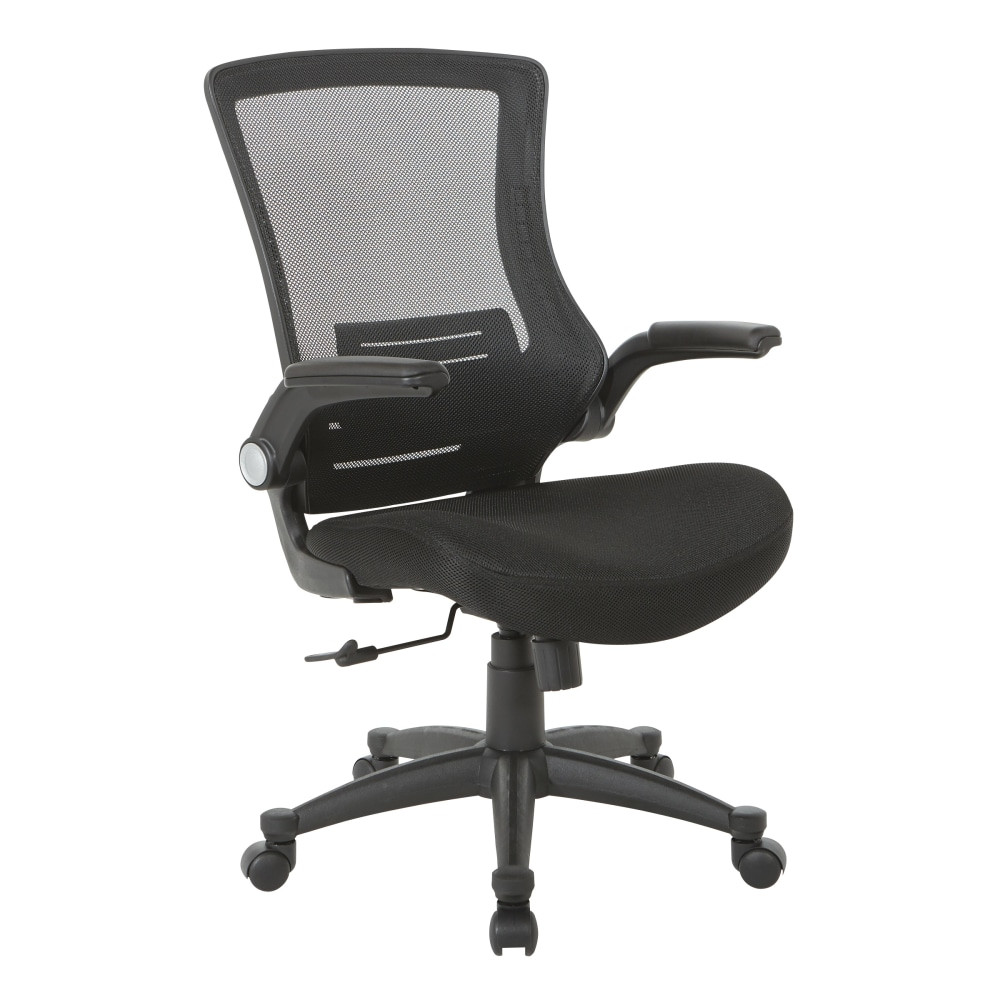 OFFICE STAR PRODUCTS EM60926P-3M Office Star WorkSmart Manager Chair, Black/Silver