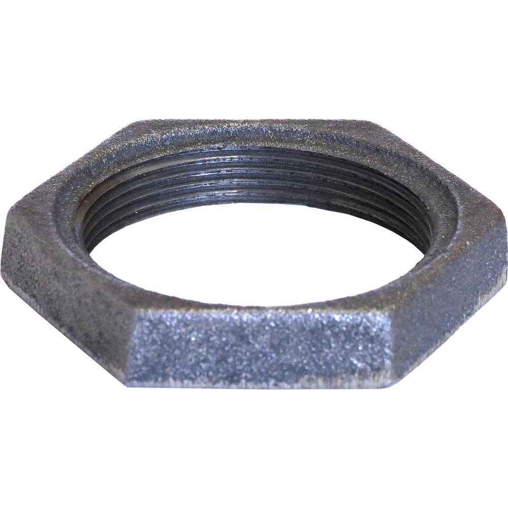 USA Industrials ZUSA-PF-20156 Black Pipe Fittings; Fitting Type: Locknut ; Fitting Size: 1/2" ; End Connections: NPT ; Material: Iron ; Classification: 150 ; Thread Standard: NPSL