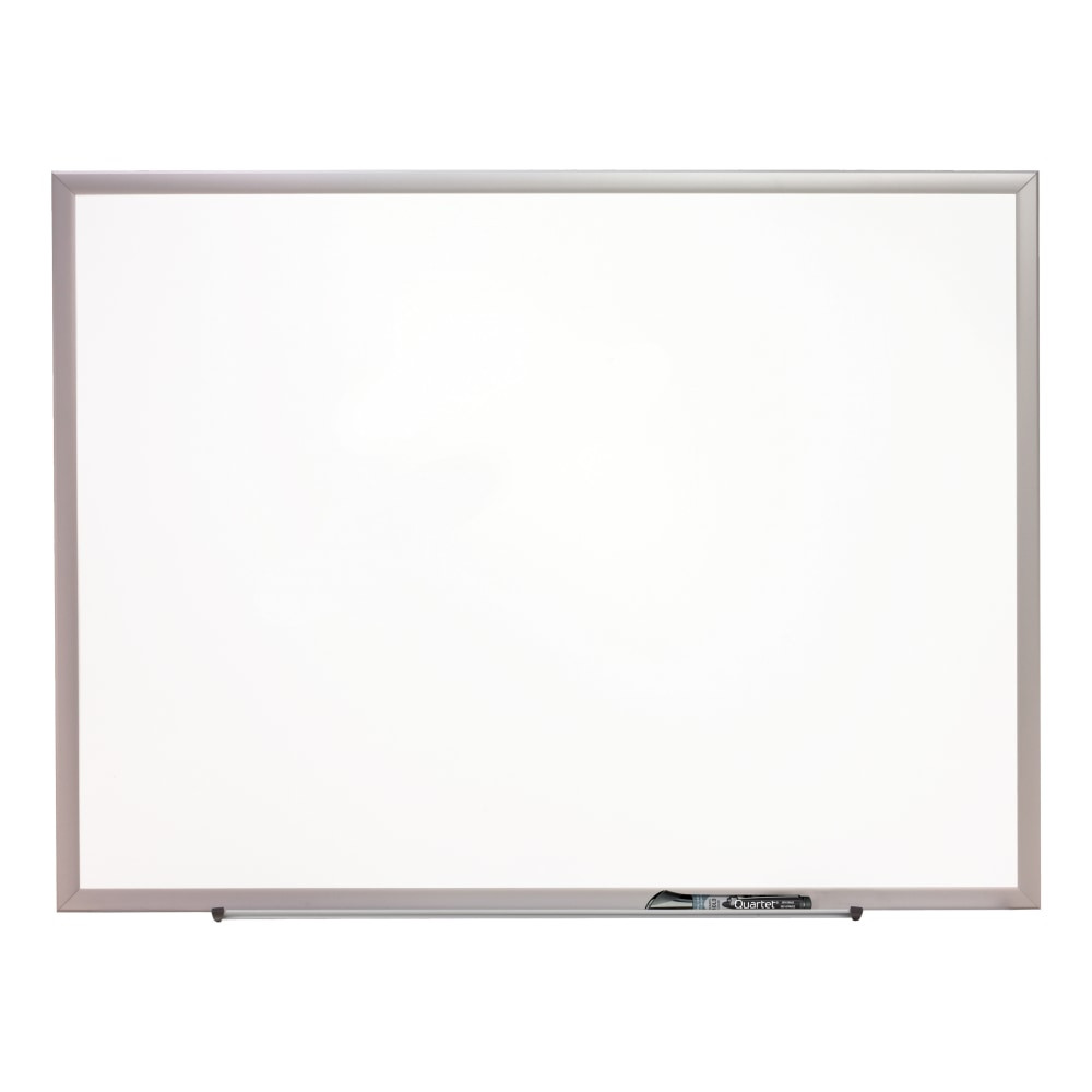 ACCO BRANDS USA, LLC 2544 Quartet Magnetic Porcelain Dry-Erase Whiteboard, 36in x 48in, Aluminum Frame With Silver Finish