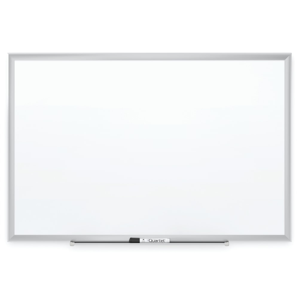 ACCO BRANDS USA, LLC 2547 Quartet Magnetic Porcelain Dry-Erase Whiteboard, 48in x 72in, Aluminum Frame With Silver Finish