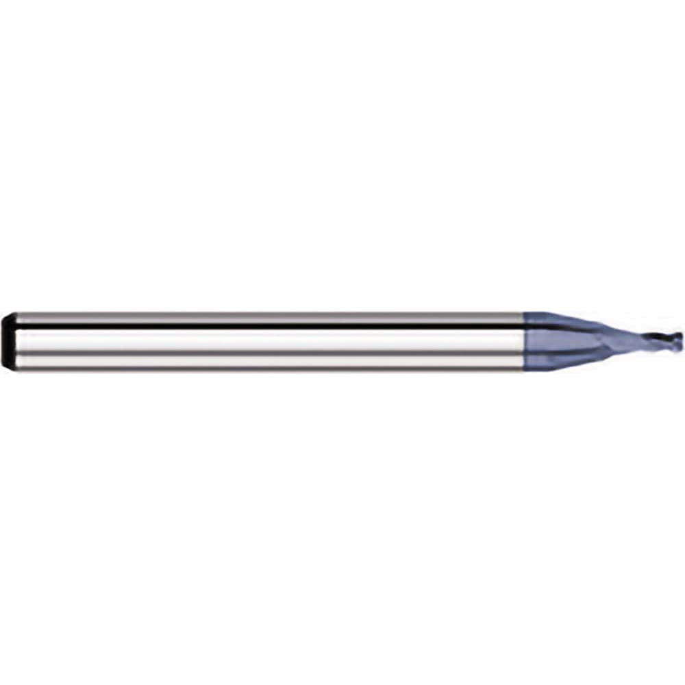 Titan USA TC54215 Square End Mill:  0.0156" Dia, 0.023" LOC, 0.125" Shank Dia, 1.5" OAL, 4 Flutes, Solid Carbide