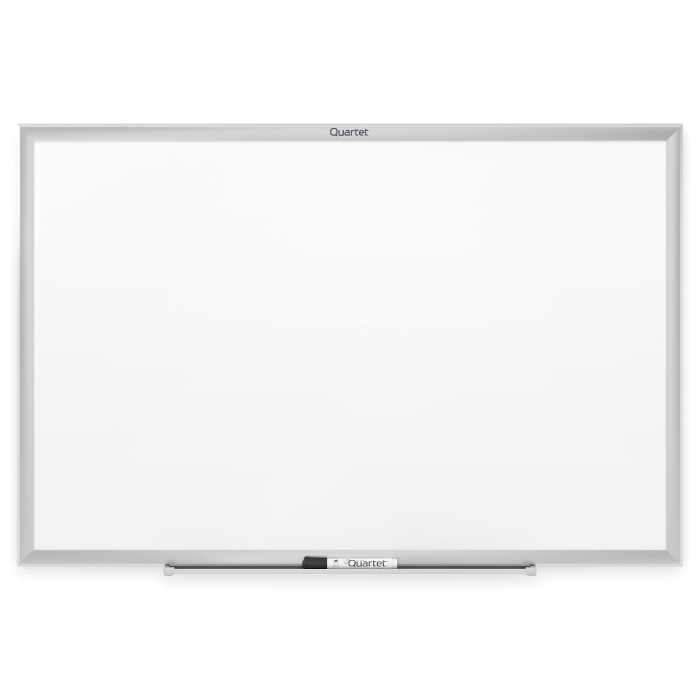 ACCO BRANDS USA, LLC S535 Quartet Classic Total Erase Non-Magnetic Melamine Dry-Erase Whiteboard, 60in x 36in, Aluminum Frame With Silver Finish