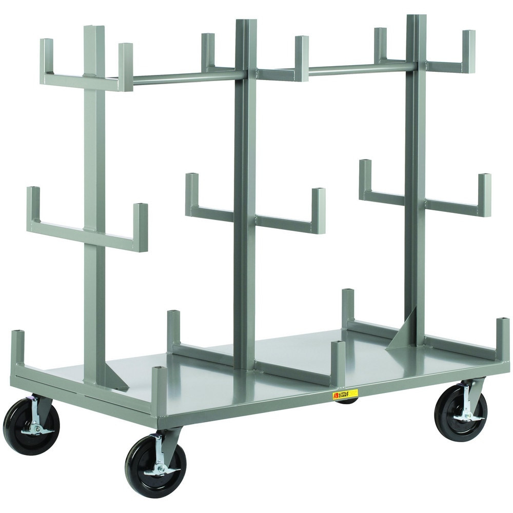 Little Giant. BRT3-3672-8PHBK Bar, Panel & Platform Trucks; Truck Type: Bar Rack Truck ; Load Capacity: 5000 Lb ; Platform Profile: Flushed ; Platform Style: Solid ; Height (Inch): 59 ; Deck Surface: Smooth