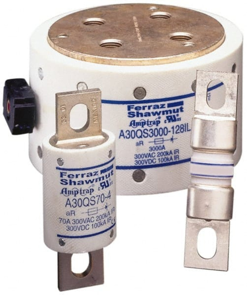 Ferraz Shawmut A30QS7-1 Cylindrical Fast-Acting Fuse: 7 A, 51 mm OAL, 14 mm Dia