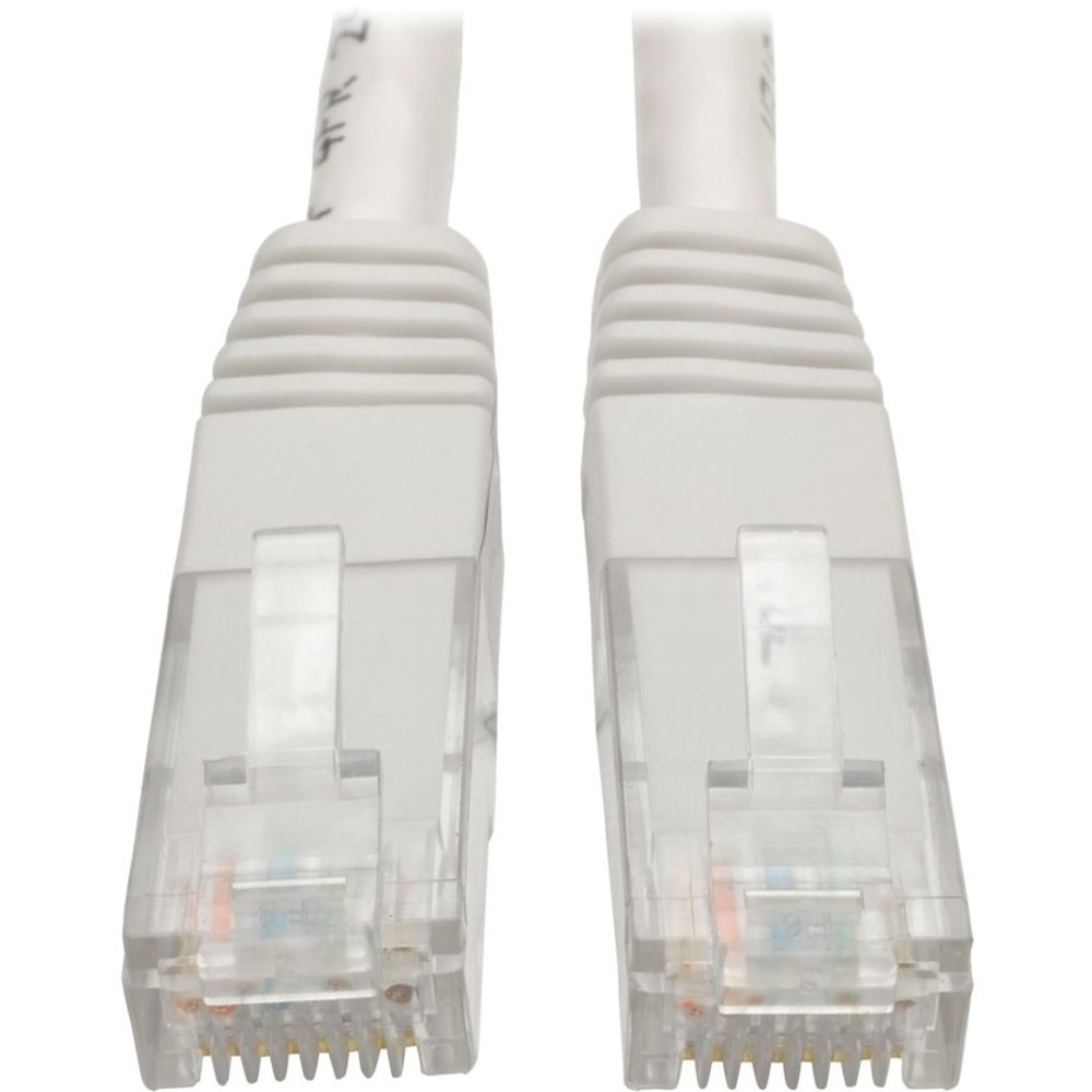 Optimal connectivity. Featuring gold-plated RJ-45 connectors on both ends, this cable ensures a high-quality connection that minimizes resistance and maximizes signal strength for reliable, high-speed data transmission.  Enhanced durability. The Cat6 Gigabit Molded Ethernet Cable is designed with a PVC jacket and molded strain relief, ensuring it withstands daily use and maintains its integrity over time.  Superior performance. With the capability to support frequencies up to 550 MHz, this Ethernet cable is suitable for high-speed data applications, including video streaming, online gaming, and downloading large files, ensuring a smooth and uninterrupted experience.