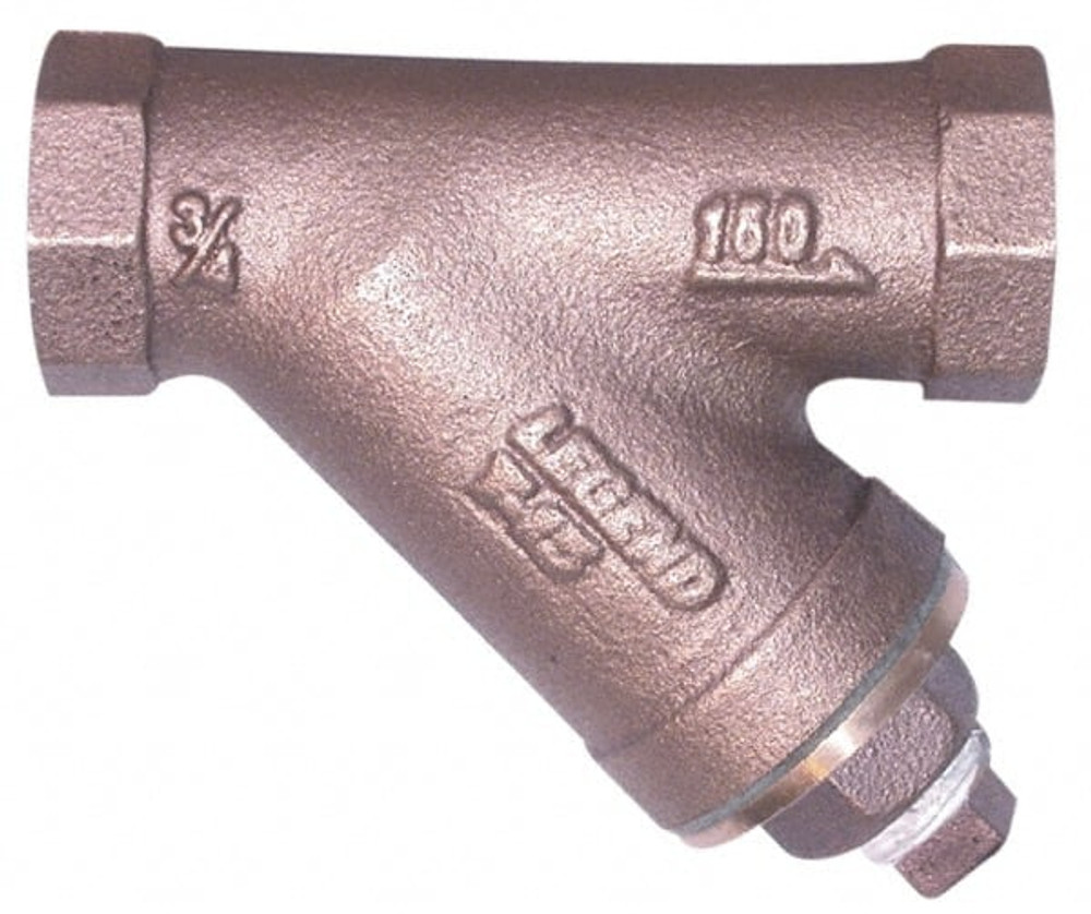 Legend Valve 105-513 1/2" Pipe, Solder Ends, Bronze Y-Strainer