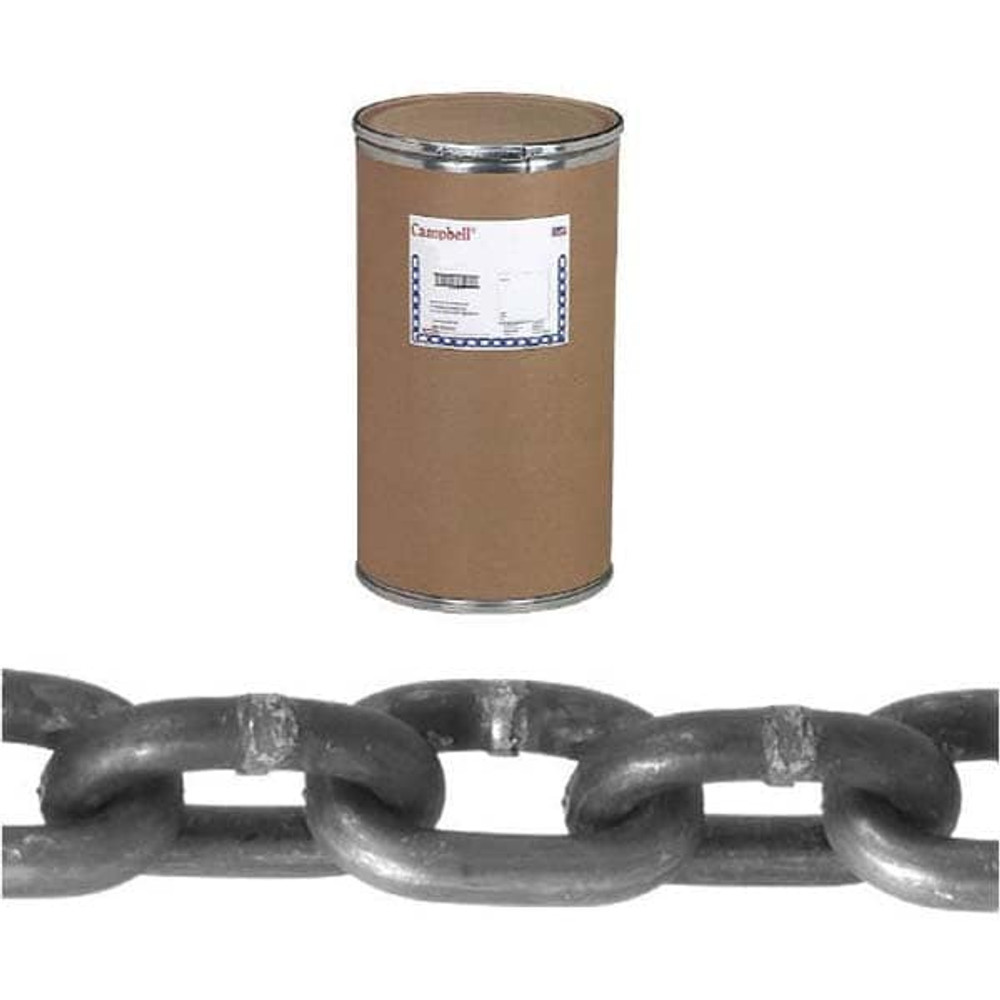 Campbell 0120622 Welded Chain; Finish: Zinc ; Overall Length: 400cm; 400in; 400yd; 400mm; 400m; 400ft ; Inside Length (Decimal Inch): 1.3600 ; Inside Length: 1.36mm; 1.36in ; Inside Width: 0.57mm; 0.57in ; Inside Width (Decimal Inch): 0.5700