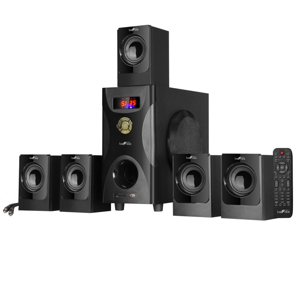 MEGAGOODS, INC. 99595500M BeFree Sound BFS-425 5.1-Channel Surround Sound Bluetooth Speaker System, Black