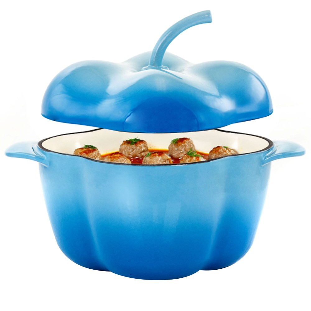 Bake a variety of tasty treats in the durable MegaChef 3-Quart Casserole Dish. A non-stick coating ensures your dinner wonT stick to the edges, and the built-in handles allow for easy transport from the oven to the table.  Durable enameled cast iron construction.  Non-stick coating.  Built-in handles.  Lid included.