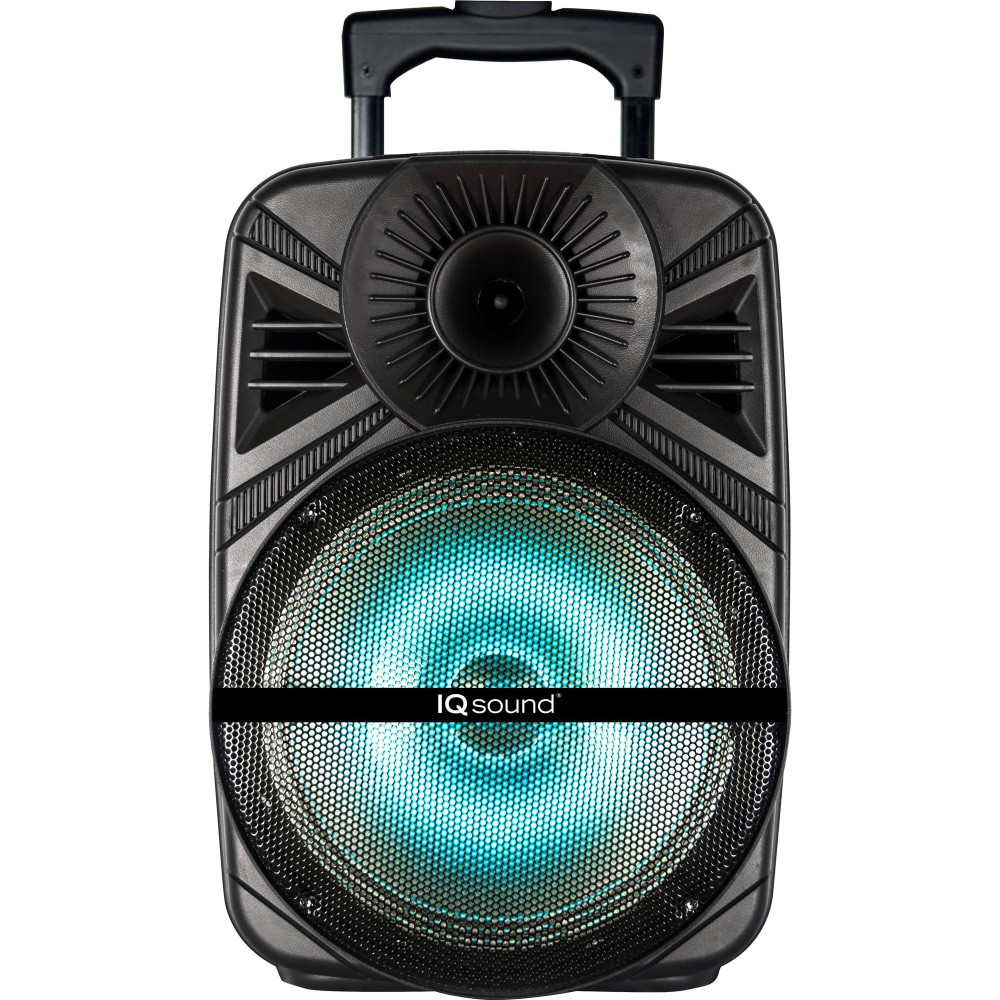 SUPERSONIC INC. IQ-5012DJBT IQ Sound IQ-5012DJBT Portable Bluetooth Speaker System - 30 W RMS - Black - 100 Hz to 20 kHz - Battery Rechargeable - USB