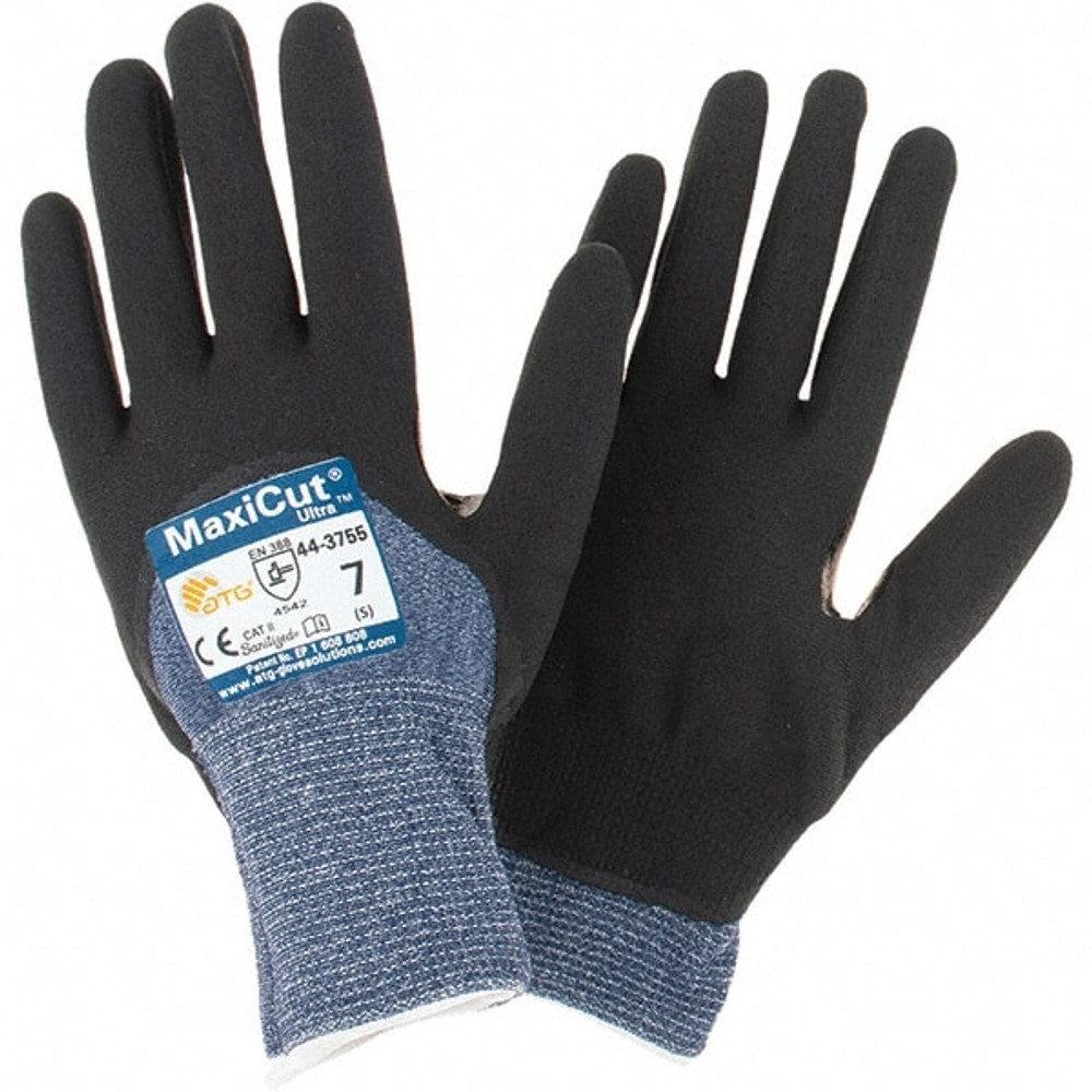 ATG 44-3755/S Cut-Resistant Gloves: Size S, ANSI Cut A3, Nitrile, Synthetic