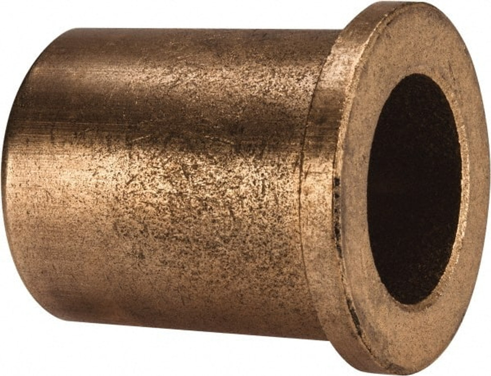 Boston Gear 35684 Flanged Sleeve Bearing: 1" ID, 1-3/8" OD, 1-3/4" OAL, Oil Impregnated Bronze