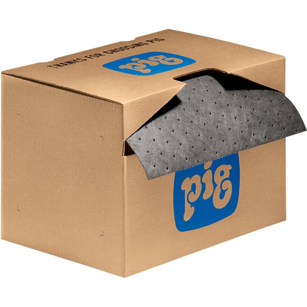 New Pig MAT2001 Pads, Rolls & Mats; Product Type: Roll ; Application: Universal ; Overall Length (Feet): 75.00 ; Total Package Absorption Capacity: 8gal ; Material: Polypropylene ; Fluids Absorbed: Oil; Coolants; Solvents; Water; Universal