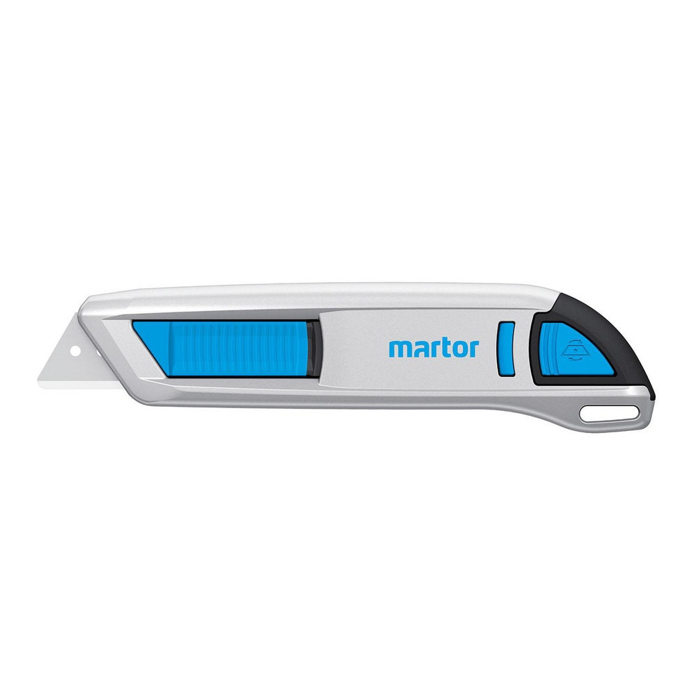 Martor USA 50000110.02 Utility Knives, Snap Blades & Box Cutters; Blade Type: Trapezoid ; Handle Material: Aluminum ; Blade Material: Steel ; Blade Length (mm): 50.1000 ; Blade Length (Decimal Inch): 1.9685 ; Handle Length: 50.10