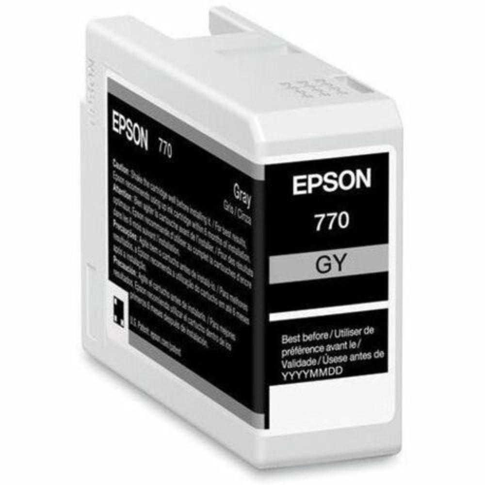 Compatible Epson models: SureColor:  P700.  .    Inkjet cartridge gives you outstanding print quality  Features Gray print color offers feasibility and convenience of selecting desired colors  25 mL ink volume for maximum productivity with added dependability  Provides longevity with added printing efficiency to better meet your requirements  Recycling solution - designed to encourage recycling, helping you divert materials from landfill.