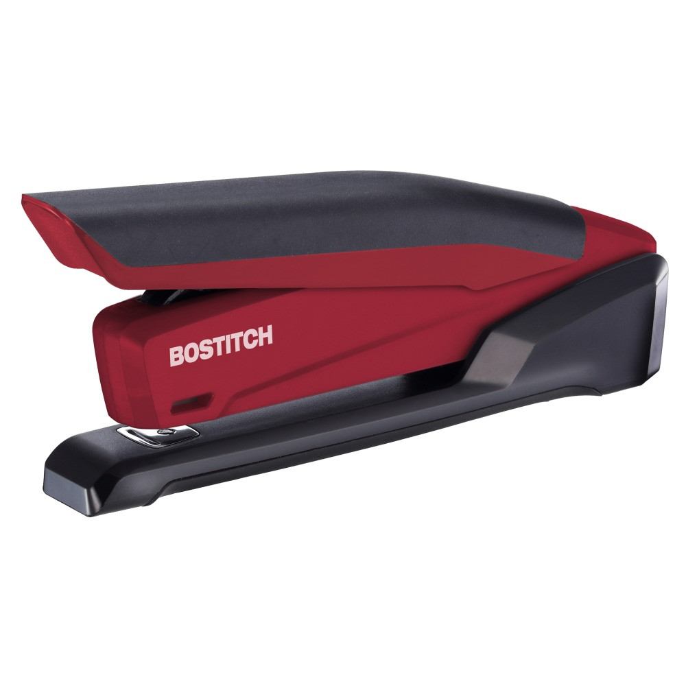 AMAX INCORPORATED 1124 PaperPro InPower Spring-Powered Desktop Stapler With Antimicrobial Protection, 20-Sheet Capacity, Red