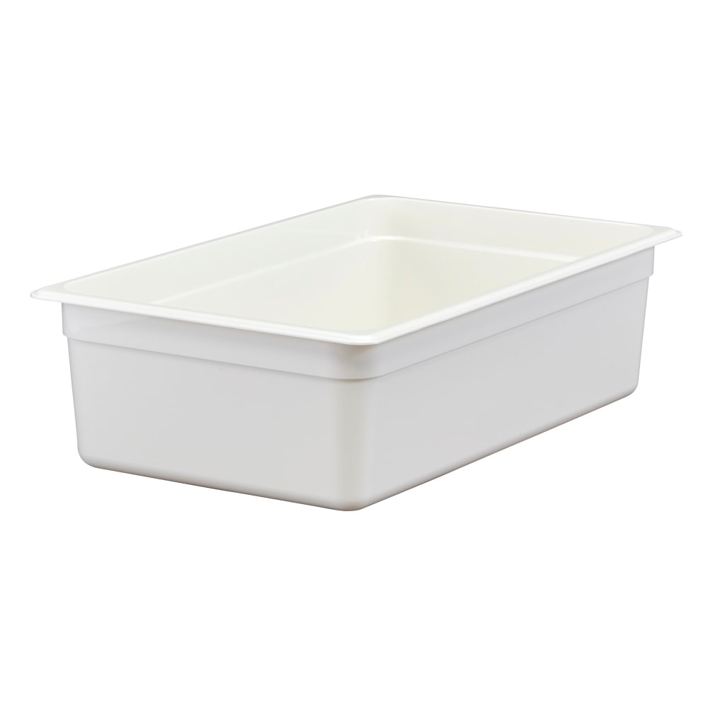 CAMBRO MFG. CO. 16CW148 Cambro Camwear GN 1/1 Size 6in Food Pans, 6inH x 12-3/4inW x 20-7/8inD, White, Set Of 6 Pans