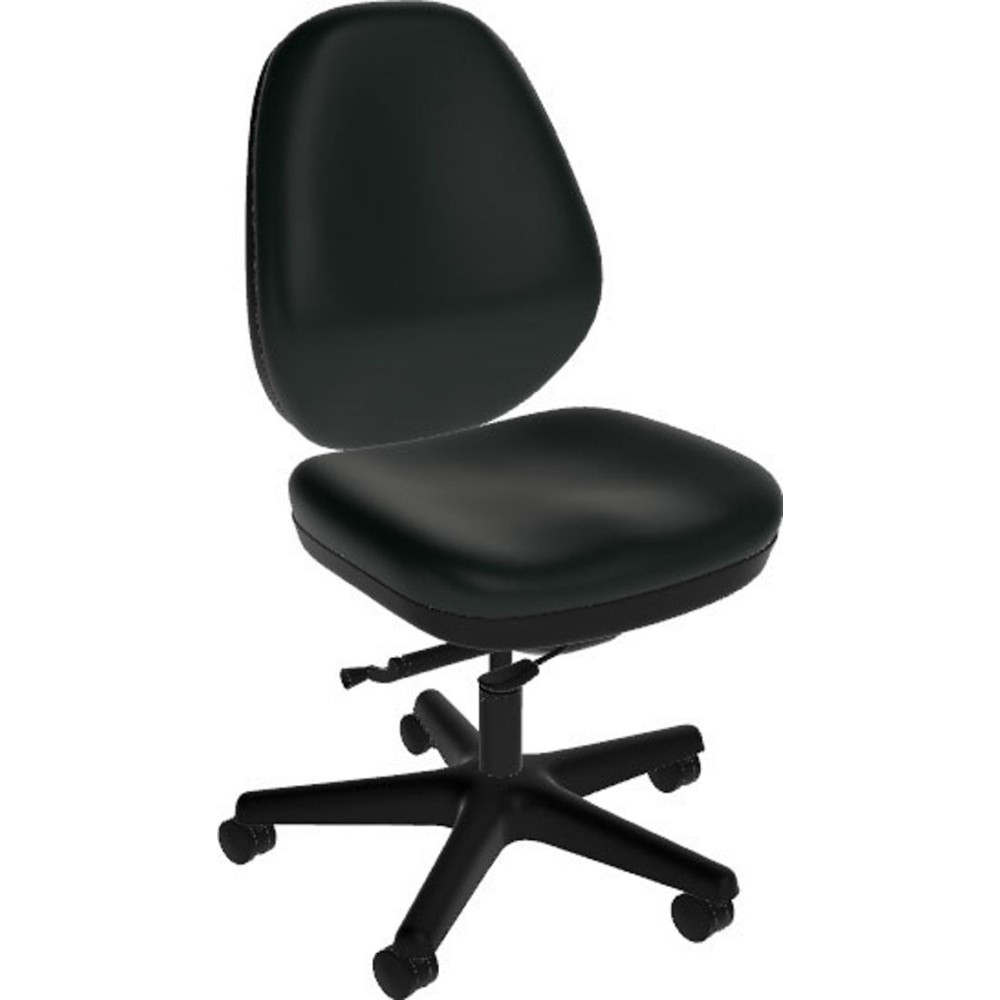 ANTHRO INTERNATIONAL, INC. DBA SITMATIC GU23SNPC/21501 Sitmatic GoodFit Mid-Back Chair, Black Polyurethane/Black
