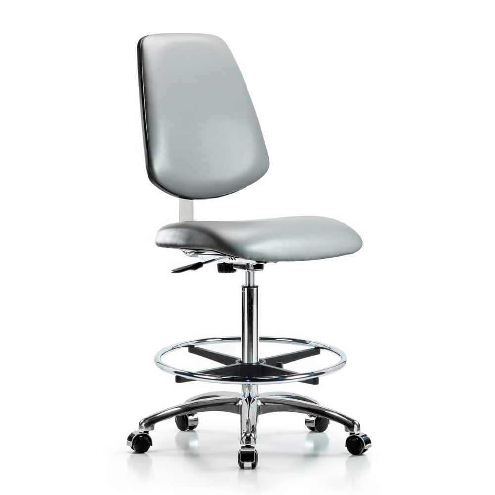 Blue Ridge Ergonomics MSC40283 Task Chair: Vinyl, Sterling