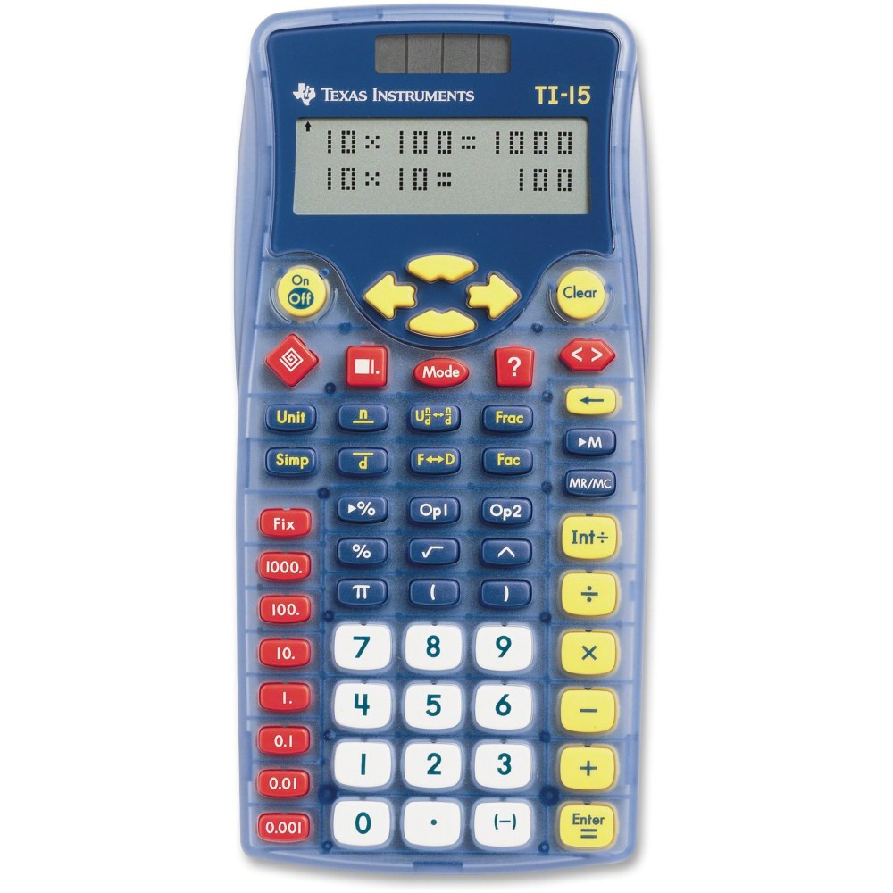 TEXAS INSTRUMENTS INC. TI15 Texas Instruments TI-15 Explorer Elementary Calculator