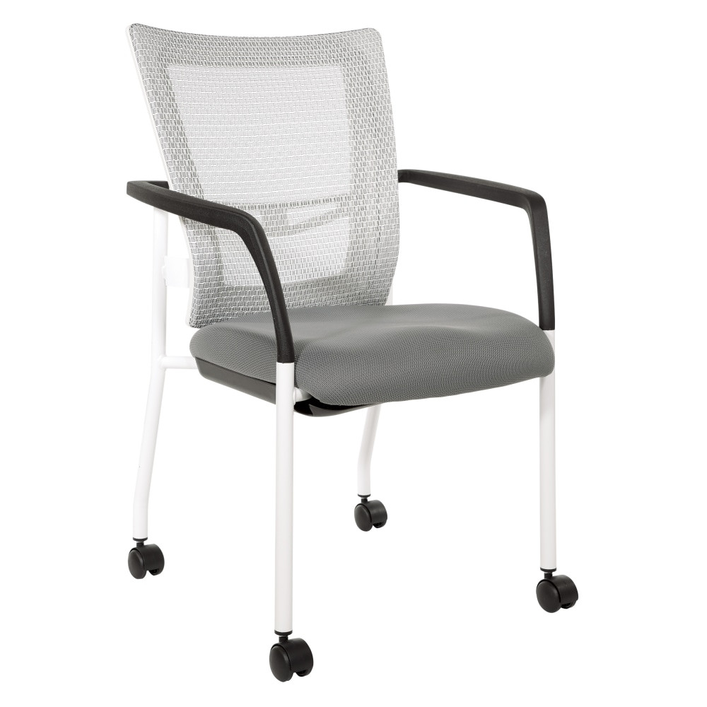 OFFICE STAR PRODUCTS 8840W-5811 Office Star ProGrid Mid-Back Mesh Visitors Chair, Steel