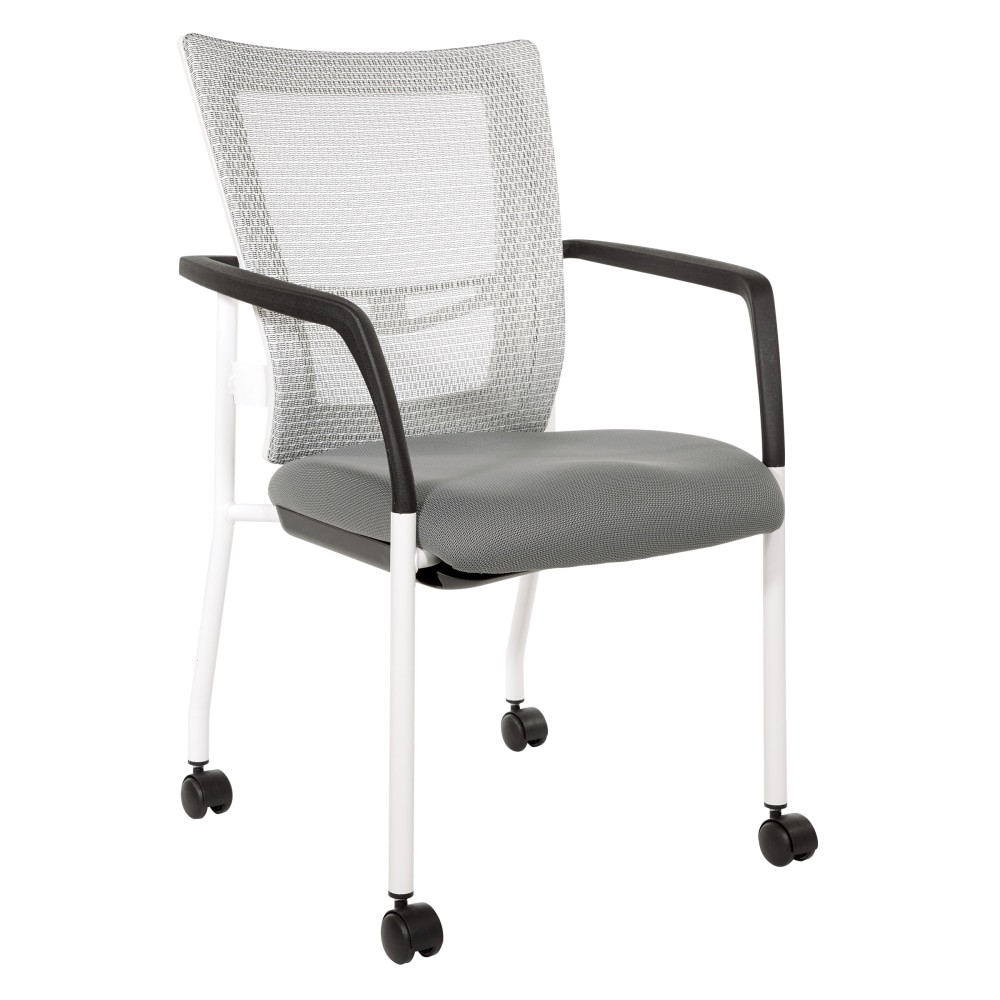 OFFICE STAR PRODUCTS Office Star 8840W-5811  ProGrid Mid-Back Mesh Visitors Chair, Steel