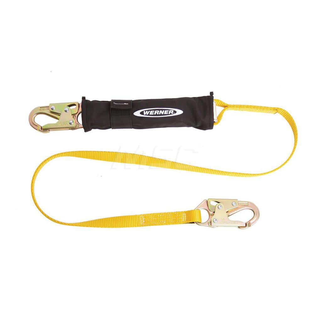 Werner C311120 Lanyards & Lifelines; Load Capacity: 5000lb ; Construction Type: Webbing ; Harness Type: Fall Arrest ; Lanyard End Connection: Snap Hook ; Anchorage End Connection: Snap Hook ; Length Ft.: 6.00