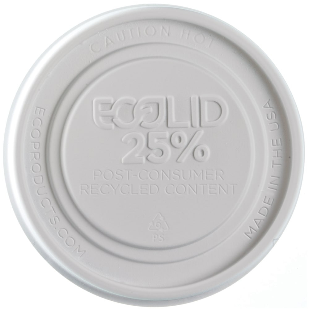 ECO-PRODUCTS, INC. Eco-Products EP-BRSCLID-S  EcoLid Food Container Lids, 8 Oz, Off-White, Pack Of 1,000 Lids