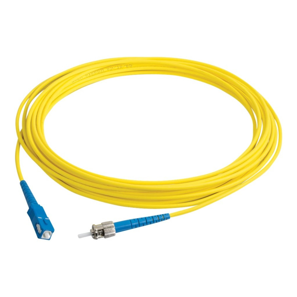 LASTAR INC. C2G 34940  2m SC-ST 9/125 Simplex Single Mode OS2 Fiber Cable - LSZH - Yellow - 6ft - Patch cable - SC single-mode (M) to ST single-mode (M) - 2 m - fiber optic - simplex - 9 / 125 micron - OS2 - yellow