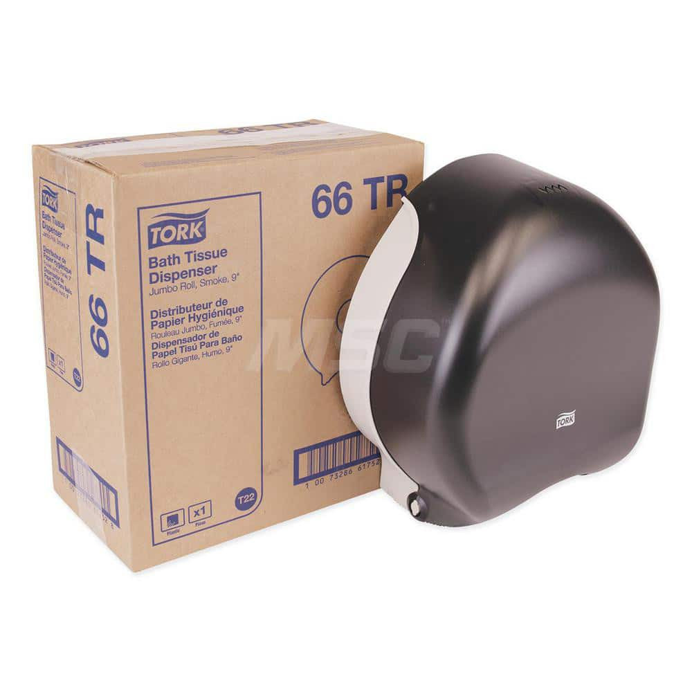 Tork TRK66TR Toilet Tissue Dispensers; Tissue Type: Jumbo Roll ; Dispenser Material: Plastic ; Dispenser Capacity: 1 ; For Use With: Tork. T22 Jumbo Roll Bath Tissue - TJ0912A, TJ0921A, TJ0924, TJ0928, TJ9022A ; Overall Height: 12in ; Overall Width: 