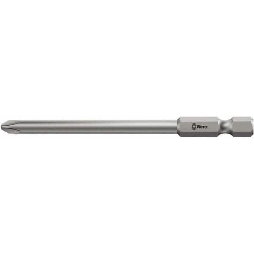 Wera 05059765001 Power Screwdriver Bit: #1 Phillips, PH1 Speciality Point Size, 1/4" Hex Drive