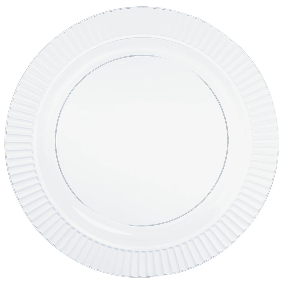 AMSCAN CO INC Amscan 430900.86  Plastic Plates, 7-1/2in, Clear, Pack Of 32 Plates