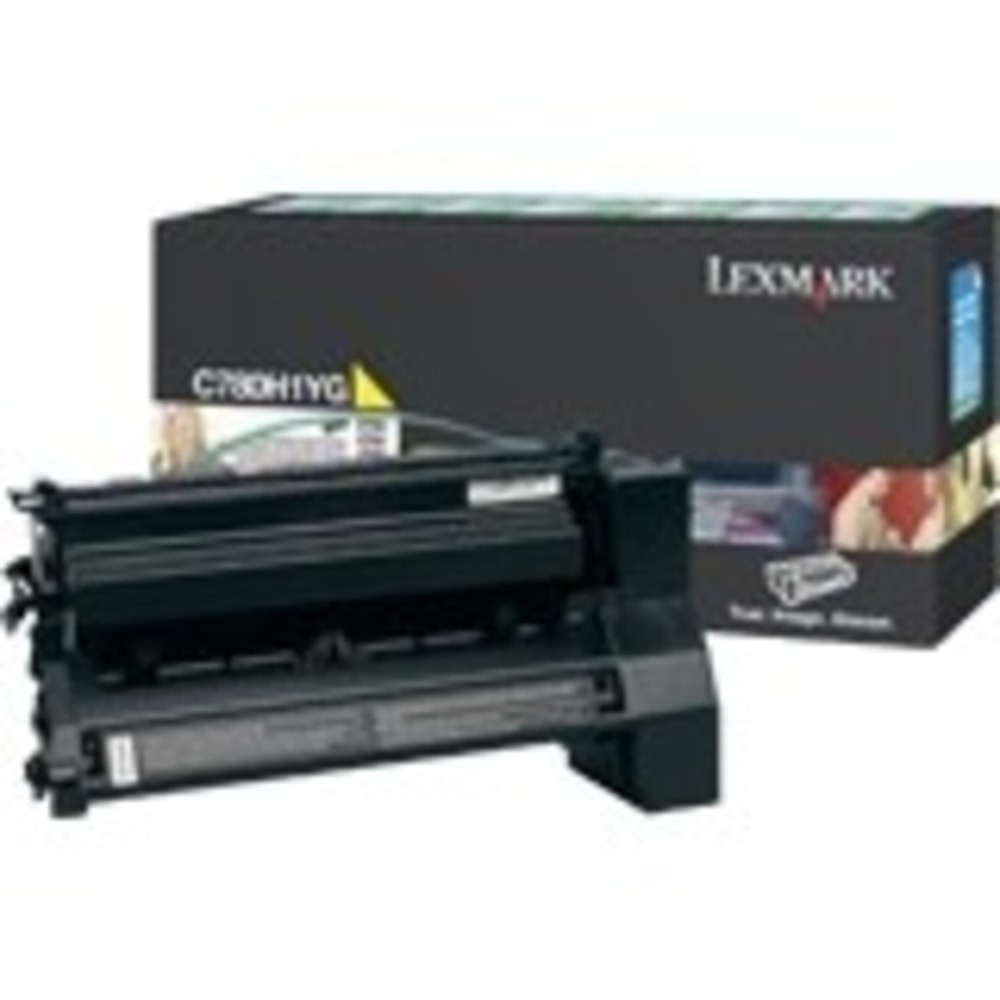 LEXMARK INTERNATIONAL, INC. Lexmark C780H4YG  High Yield Laser Toner Cartridge - Yellow - 1 / Pack - 10000 Pages