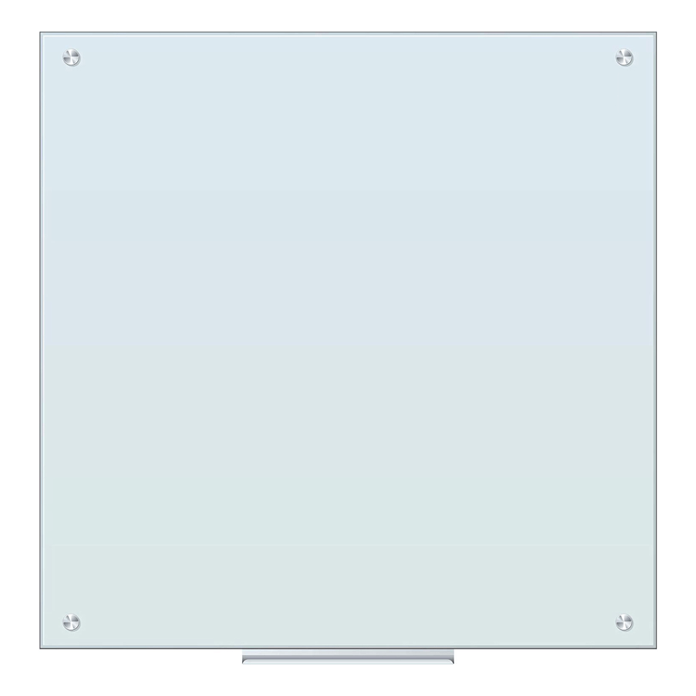 UBRANDS, LLC U Brands 2909U00-01  Frameless Magnetic Dry-Erase Board, 36in x 36in, Frosted White (Actual Size 35in x 35in)