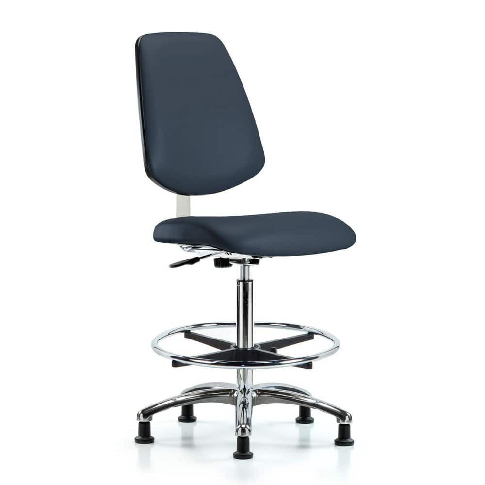 Blue Ridge Ergonomics MSC40289 Task Chair: Vinyl, Imperial Blue