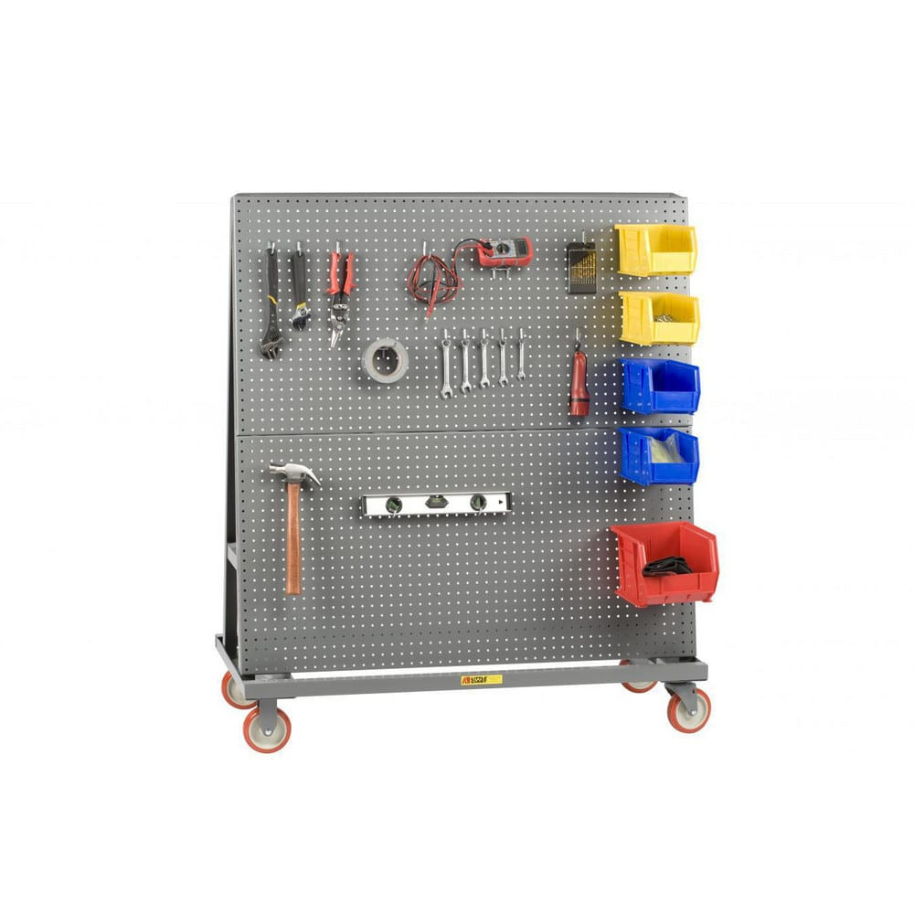 Little Giant. AFPB-2436-5PY 36" Wide x 56" High x 24" Deep, A-Frame Pegboard Tool Cart, Double-Sided