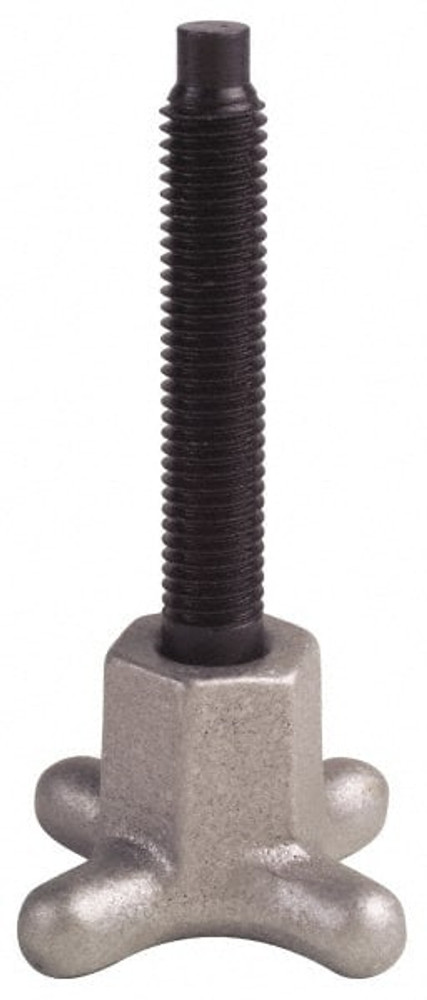 TE-CO 90421 Thumb Screws & Hand Knobs; Shoulder Type: With Shoulder ; Material: Steel ; Finish: Black Oxide