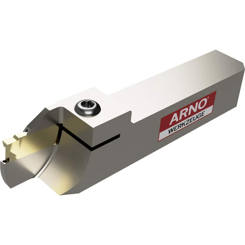 Arno 117610 Indexable Cut-Off Toolholders; Hand of Holder: Left Hand ; Maximum Depth of Cut (Decimal Inch): 0.3940 ; Maximum Workpiece Diameter (Decimal Inch): 0.7870 ; Toolholder Style: ARNO Fast Change ; Multi-use Tool: No ; Compatible Insert Size 